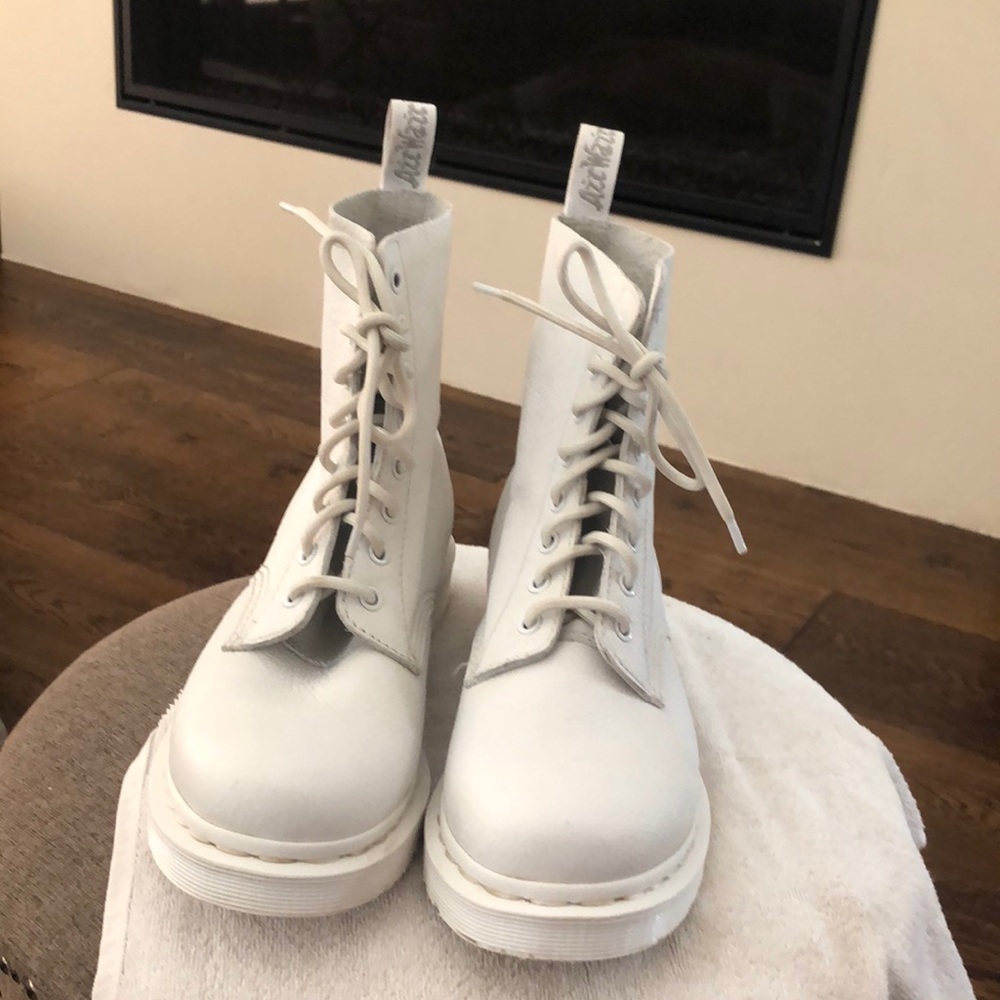 White doc martins
